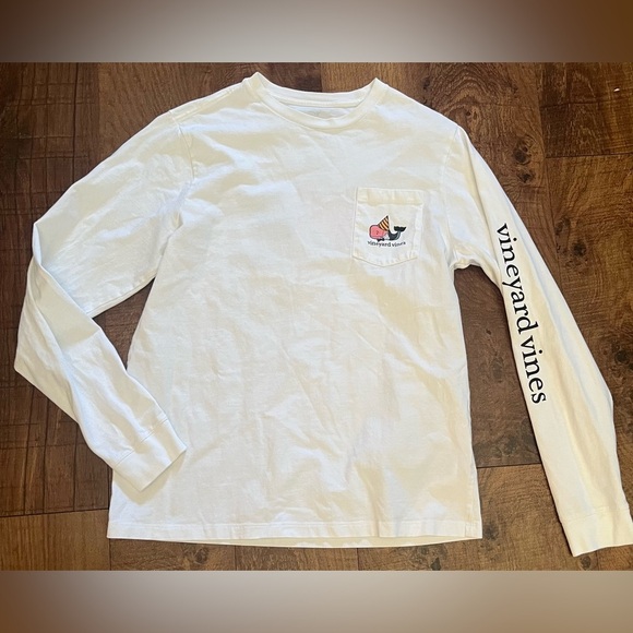 Vineyard vines boy glow in the dark long sleeve new year shirt XL/18 extra large - Picture 2 of 8